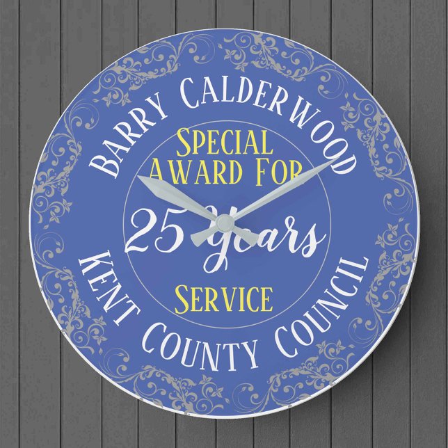 Council Long Service Award with Years Served Large Clock (Creator Uploaded)