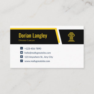Counsel at Law – Family Division Business Card