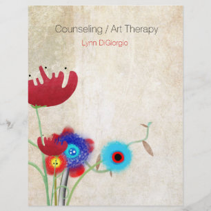 Counseling art therapy business flyer