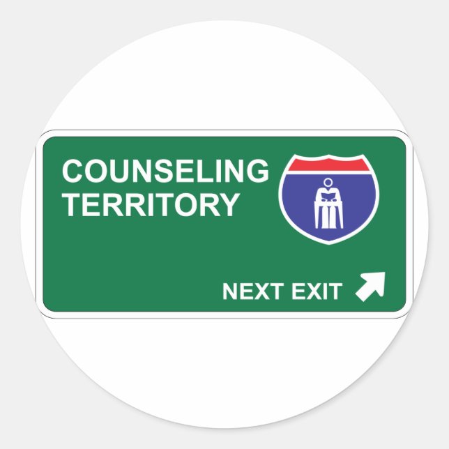 Counseling Next Exit Classic Round Sticker (Front)