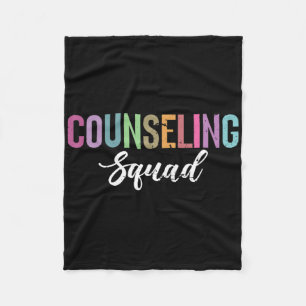 Counseling Squad Mental Health Awareness Fleece Blanket