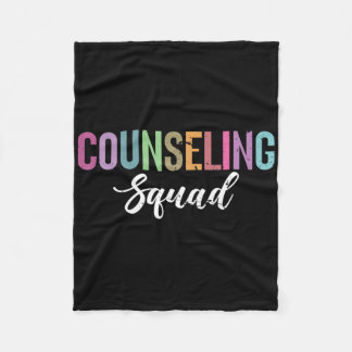 Counseling Squad Mental Health Awareness Fleece Blanket
