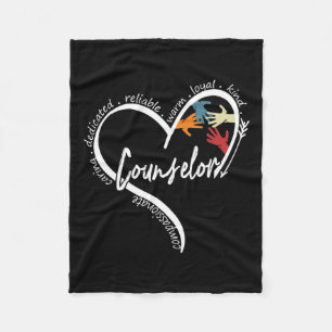 Counsellor Graphic Tees Tops Back To School Gift  Fleece Blanket