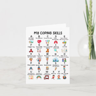 Counsellor My Coping Skills Alphabet Mental Health Card