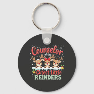 Counsellor of the Cutest Little Reindeers Christma Keychain