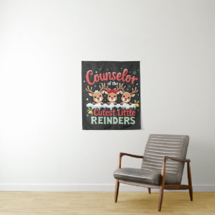Counsellor of the Cutest Little Reindeers Christma Tapestry