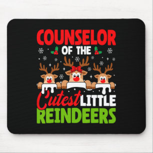 Counsellor Of The Cutest Reindeers Christmas Couns Mouse Pad