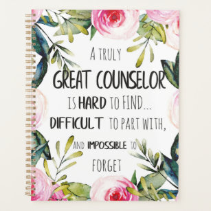 Counsellor Office Decor Typography Graduation Gift Planner