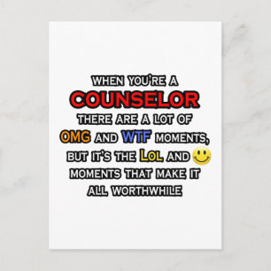 Counsellor ... OMG WTF LOL Postcard