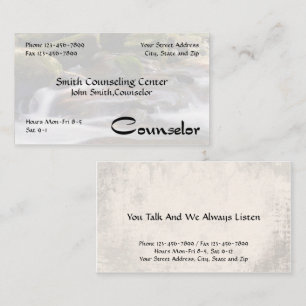 Counsellor Psychologist Mental Health Business Car Card