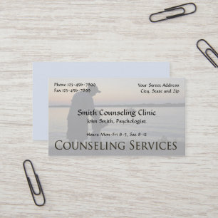 Counsellor Psychologist Mental Health Business Car Card