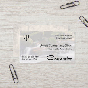 Counsellor Psychologist Mental Health Business Car Card