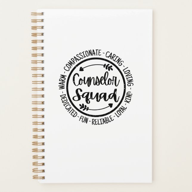 Counsellor Squad School Counsling Teacher Apprecia Planner (Front)