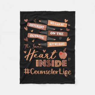 Counsellor We Can Be Different Black History Month Fleece Blanket