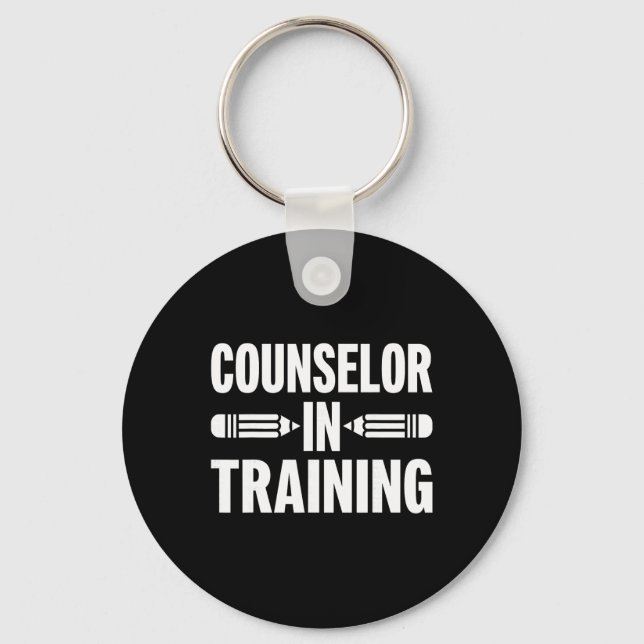 Counselor In Training - Future School Counseling T Keychain (Front)