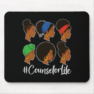 Counselor Life - Black History Month School Counse Mouse Pad
