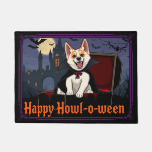 Count Akita Happy Howl-o-ween Doormat