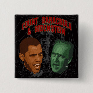 Count Barackula & Bidenstein 2 Inch Square Button