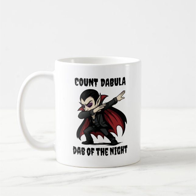 Count Dabula dabs through the night Coffee Mug (Left)