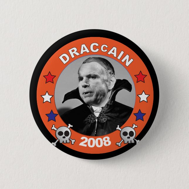 Count DracCain 2008 2 Inch Round Button (Front)