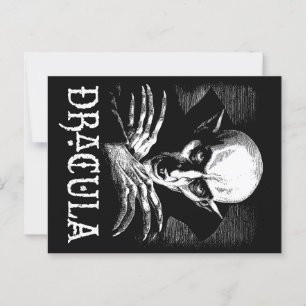 Count Dracula Halloween Vampire Postcard