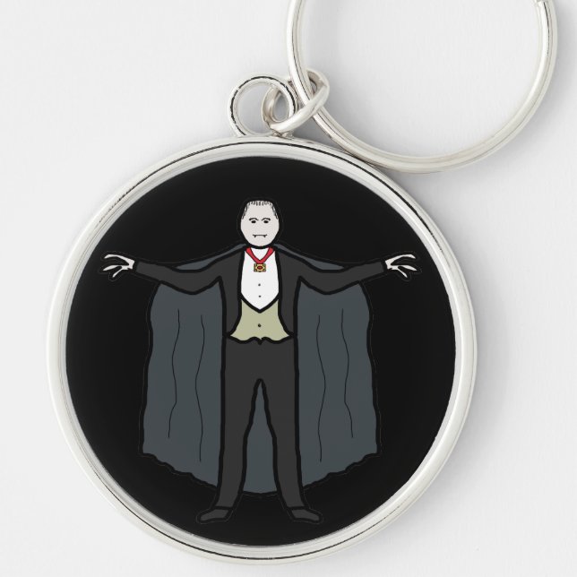 Count Dracula Vampire Keychain (Front)