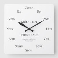 Count in German Custom City Country Time Zone