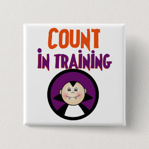 Count in Training Tshirts and Gifts 2 Inch Square Button