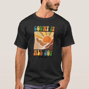 Count It All Joy James 12 Christian Jesus God Reli T-Shirt
