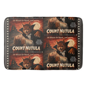 Count Nutula Retro Movie Parody Bath Mat