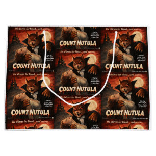 Count Nutula Retro Movie Parody Large Gift Bag
