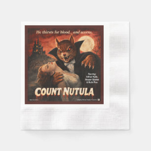 Count Nutula Retro Movie Parody Napkin