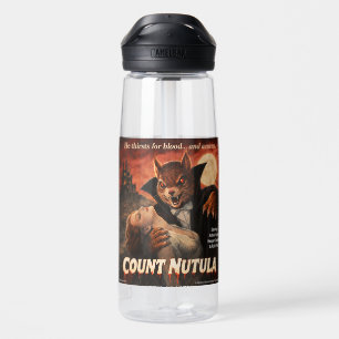 Count Nutula Retro Movie Parody Water Bottle
