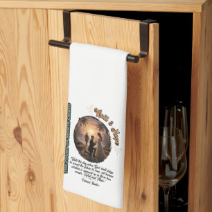 Count of Monte Cristo Wait & Hope Sunset Kitchen Towel
