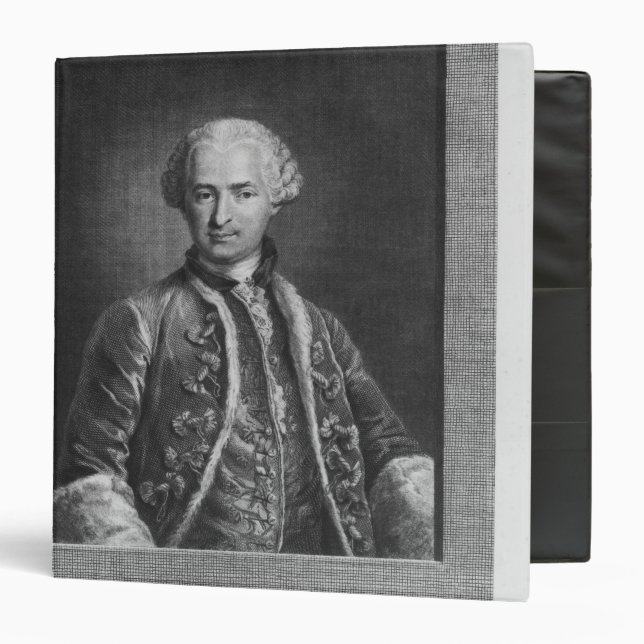 Count of St. Germain, famous alchemist, 1783 Binder (Front/Inside)