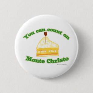 Count on Monte Christo 2 Inch Round Button