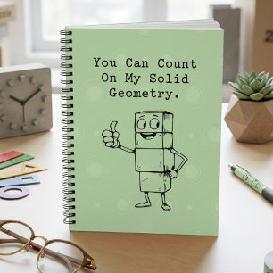 Count On My Solid Geometry Reliable Math Humour Notebook