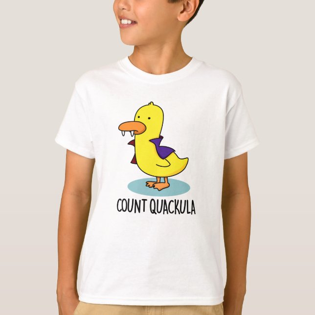 Count Quackula Funny Duck Pun T-Shirt (Front)