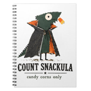 Count Snackula Bearded Dragon Art Notebook