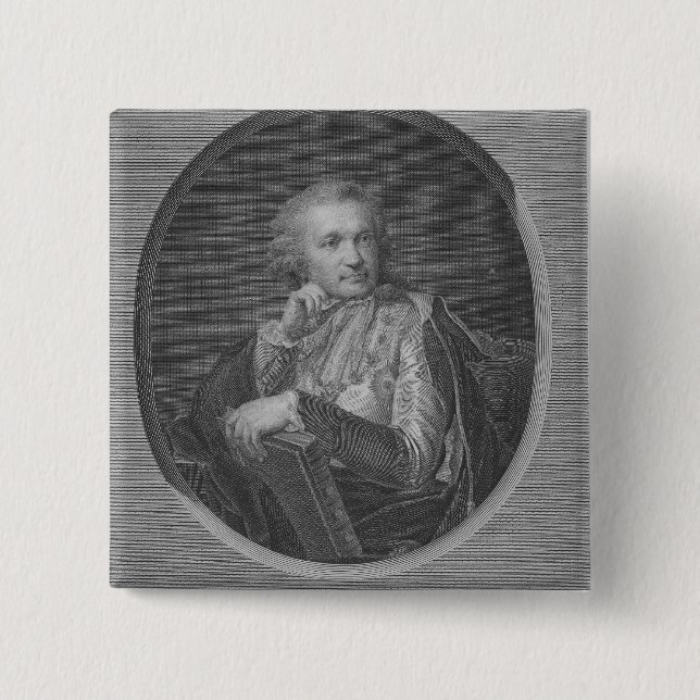 Count Stroganov 2 Inch Square Button (Front)