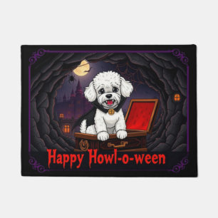 Count Toy Poodle Happy Howl-o-ween Doormat