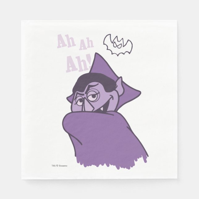 Count von Count - Ah Ah Ah! Napkin (Front)