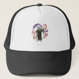 Count von Count B&W Sketch Drawing Trucker Hat