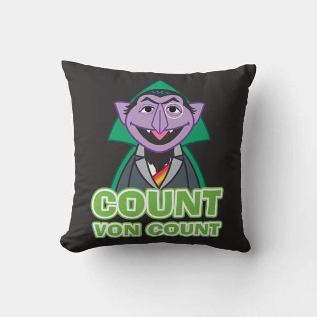 Count von Count Classic Style 2 Throw Pillow (Front)