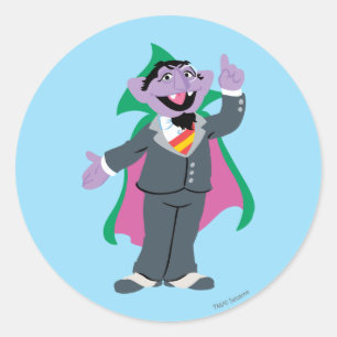 Count von Count Classic Style Round Sticker
