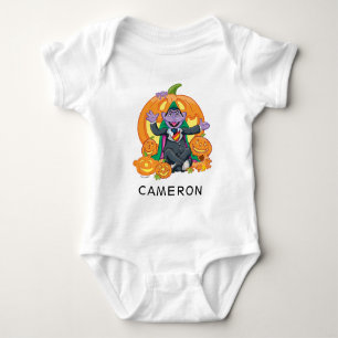 Count von Count Halloween Pumpkins Baby Bodysuit