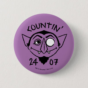 Count von Count Skate Logo - Countin' 24/7 2 Inch Round Button