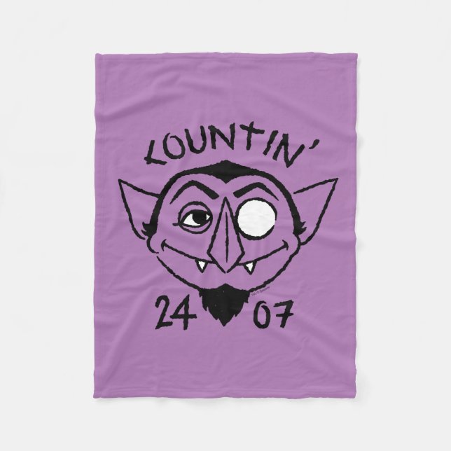 Count von Count Skate Logo - Countin' 24/7 Fleece Blanket (Front)