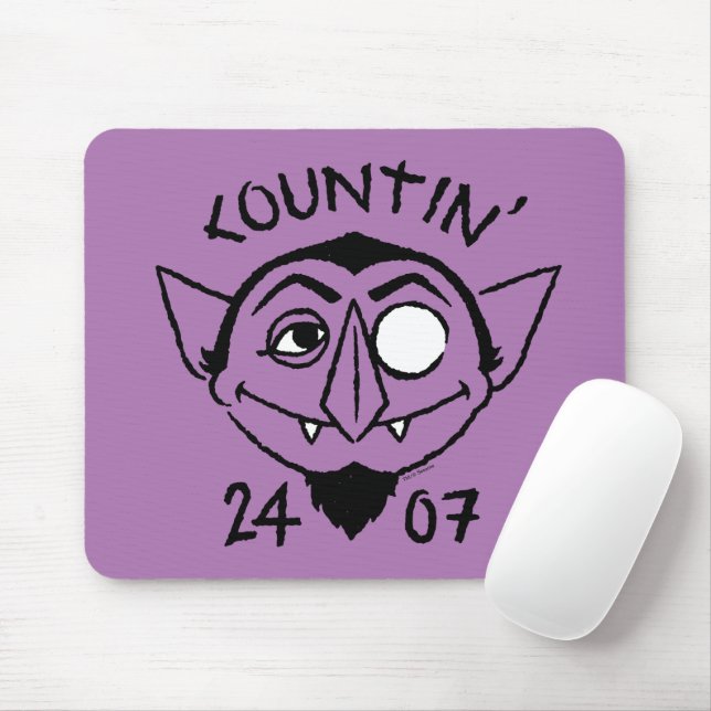 Count von Count Skate Logo - Countin' 24/7 Mouse Pad (With Mouse)