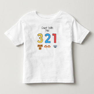 Count With Me! 1-3 – Cute Animal Learning Kids T-S Toddler T-shirt